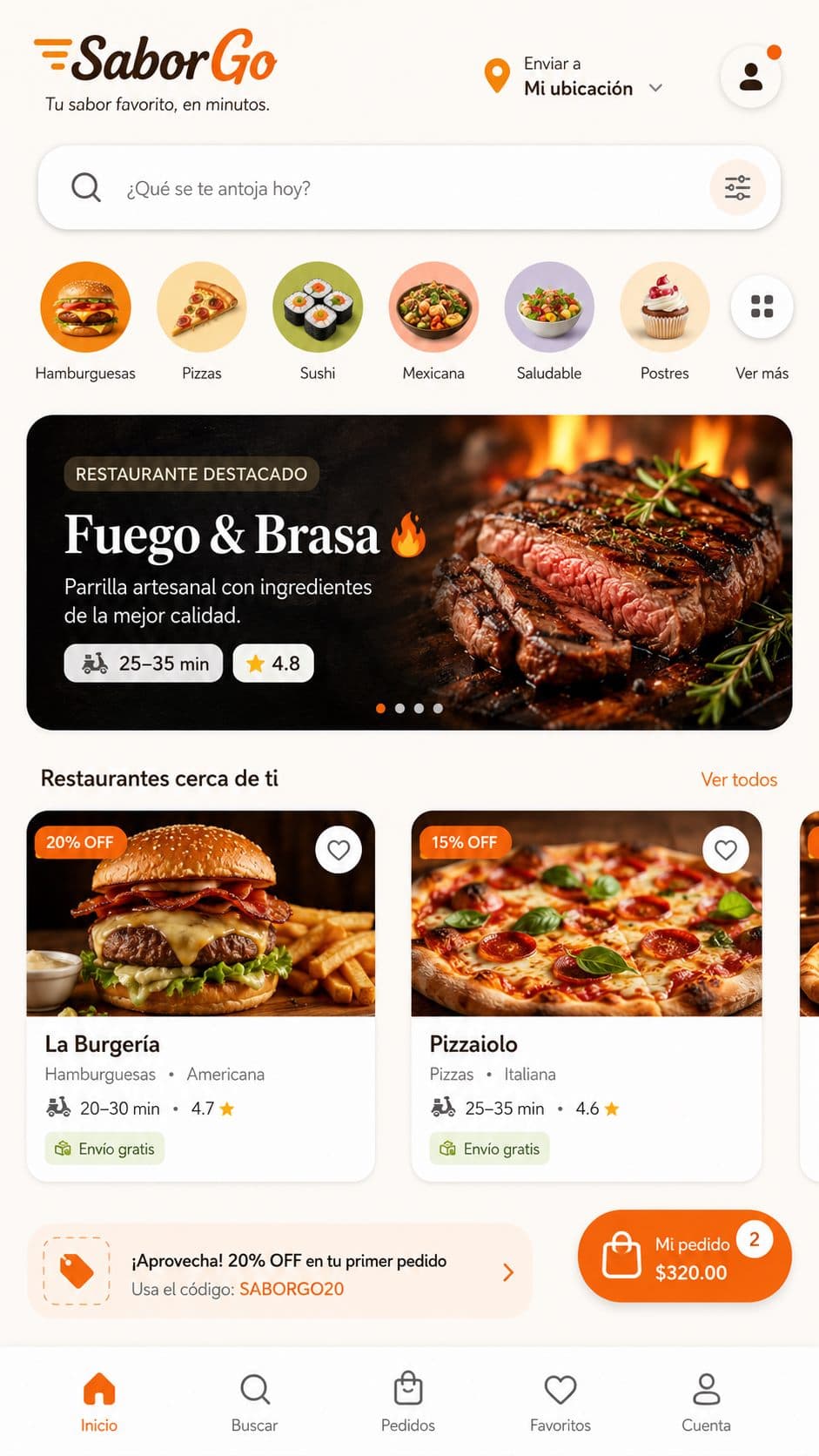 Food delivery app