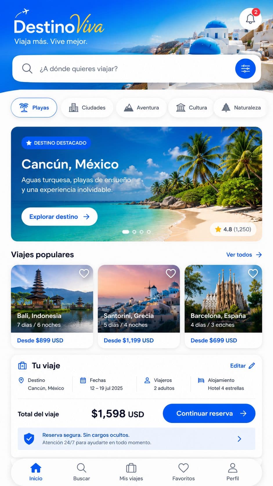 Travel deals app